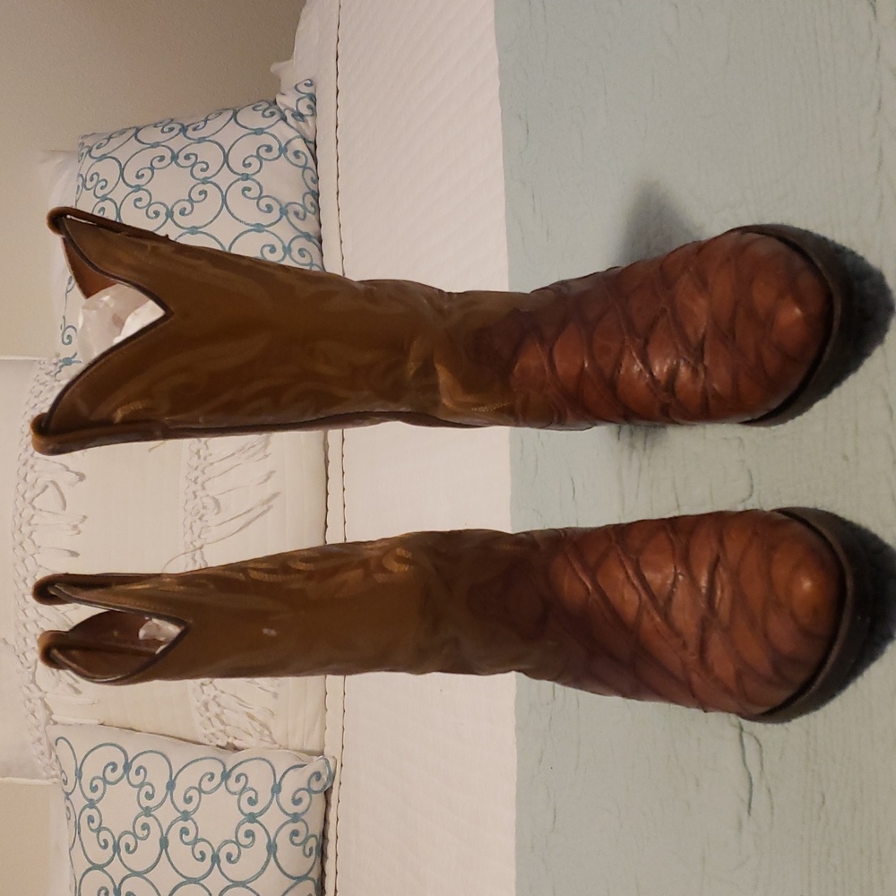 Brown Leather Women's Boots